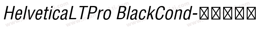 HelveticaLTPro BlackCond字体转换